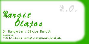 margit olajos business card